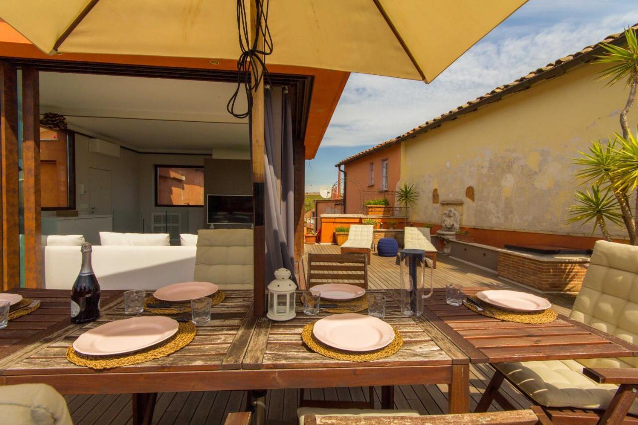 Pelliccia 11 Trastevere Penthouse Róma Kültér fotó